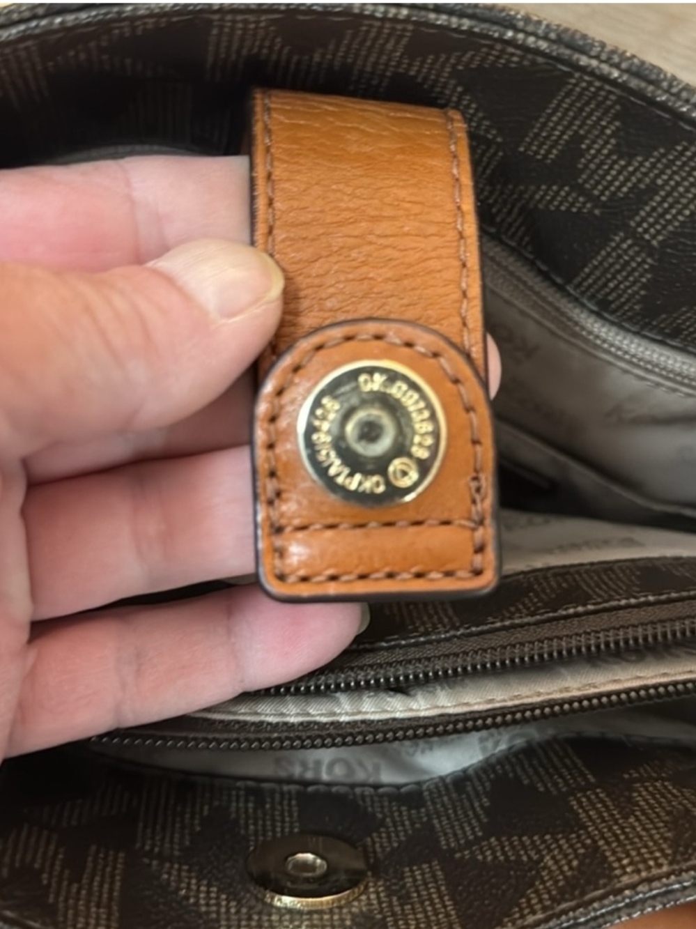 Michael Kors Brown Signature Tote Bag - Picture 8 of 13